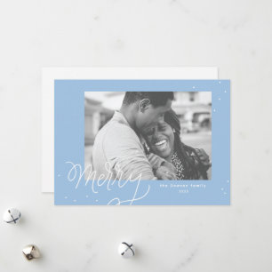 Carte de vacances Joyeux Confetti Festif Photo