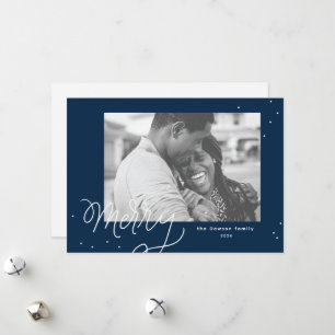 Carte de vacances Joyeux Confetti Festif Photo