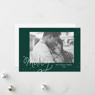Carte de vacances Joyeux Confetti Festif Photo