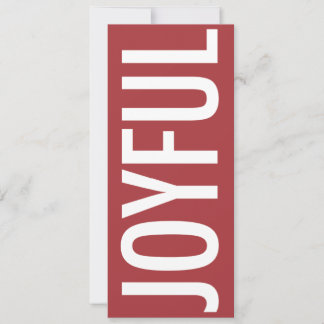 Carte de vacances JOYFUL, grand format, personnali