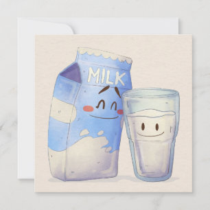 Carte de vacances Kawaii Food