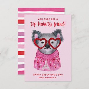 Carte de vacances Koala Kids Valentine