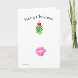 Carte de vacances Lèvres Noël