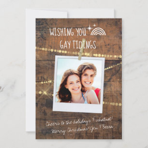 Carte de vacances LGBT photo Gay Tidings