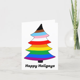Carte de vacances LGBTQ+ INCLUSIVE PRIDE Holigay T