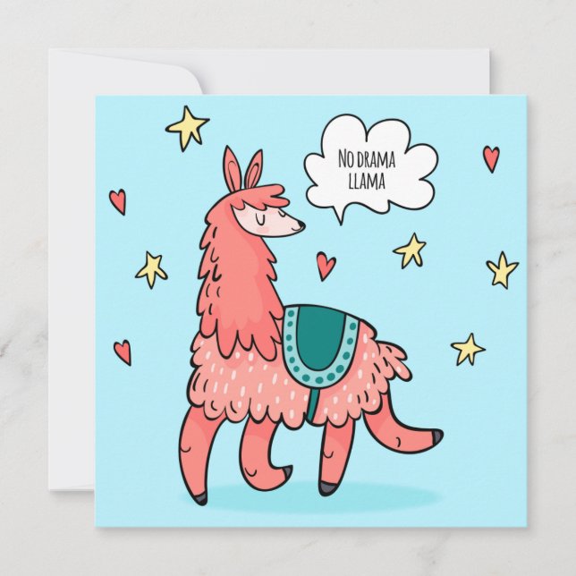 Carte de vacances Llama (Devant)