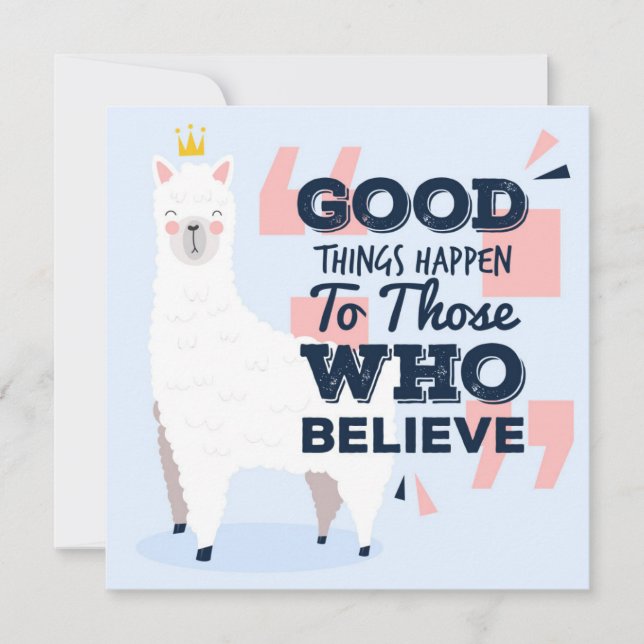 Carte de vacances Llama (Devant)