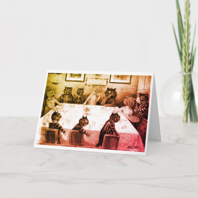 Carte de vacances Louis Wain (Devant)