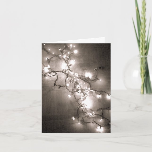Carte de vacances "Lumières brillantes" - Noël (Devant)