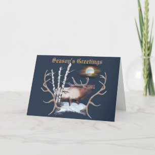 Carte de vacances Majestic Bull Elk