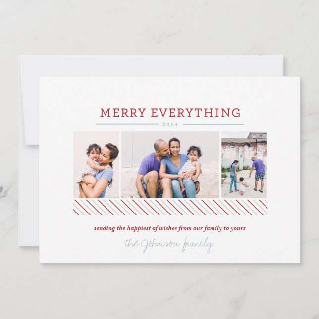 Carte de vacances Merry Everything (Devant)