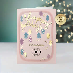 CARTE DE VACANCES MÉTALLISÉE