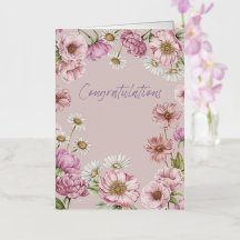 Aquarelle Fleurs, Peonies, Anémones, Marguerites