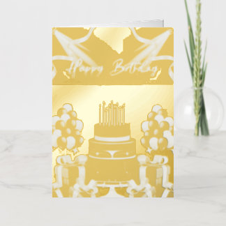 Carte De Vacances Métallisée birthday cards