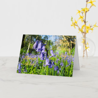 Carte De Vacances Métallisée Bluebells - Fête des Mères personnalisée