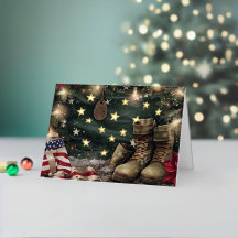 Chaussures de combat militaires de Noël