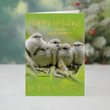 Coeur Songbirds Famille Noël Joyeux