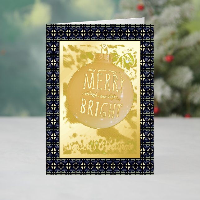 Carte De Vacances Métallisée Joyeux et lumineux (Vacances In Situ)