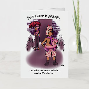 Carte De Vacances Métallisée Mode Printemps