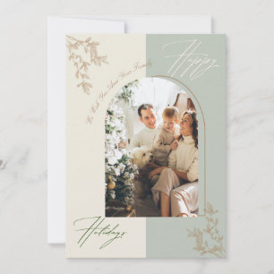 Carte de vacances minimaliste Arch Family