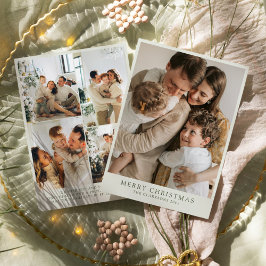 Carte de vacances moderne pour la famille