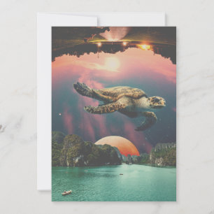 Carte de vacances modifiable Psychedelic Flying Tu