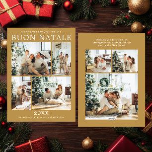 Carte de vacances multi photo Buon Natale