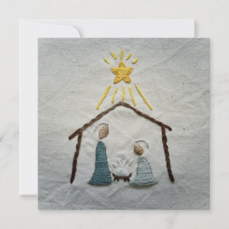 Carte de vacances Nativité Simple