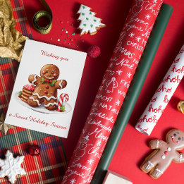 Carte de vacances Noël Appartement Homme Gingerbre