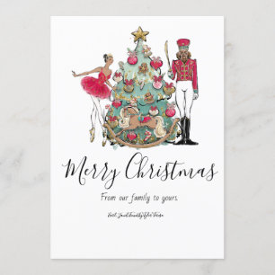 Carte de vacances Nutcracker Ballet Dancer