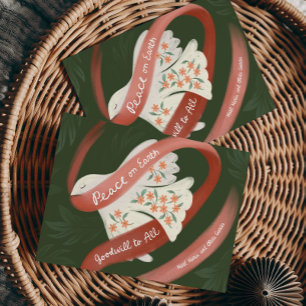 Carte de vacances "Paix sur Terre" avec Dove