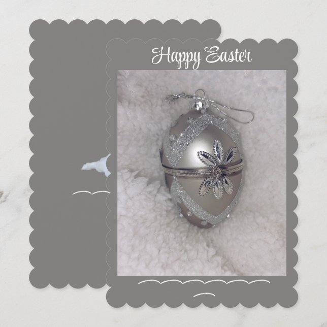 Carte de vacances Pâques (Devant / Derrière)