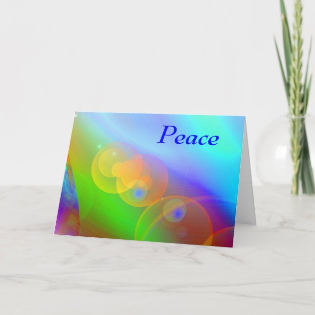 Carte de vacances Peace (Devant)