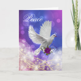 Carte de vacances Peace Dove