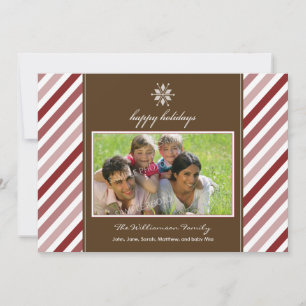 Carte de vacances personnalisée de la famille Snow