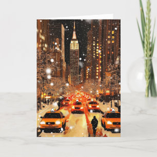 Carte de vacances personnalisée de New York avec a