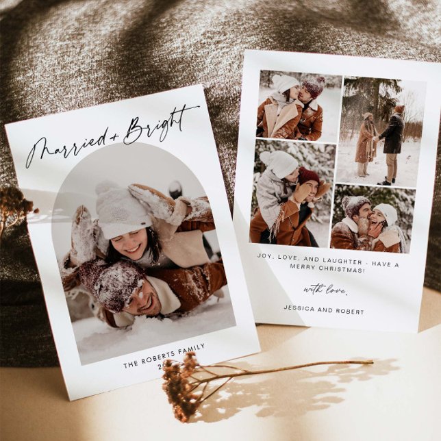 Carte de vacances photo Arche Mariée et Lumineuse (Créateur téléchargé)