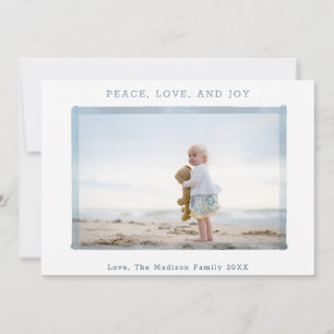 CARTE DE VACANCES PHOTO Coastal Beach Peace Love