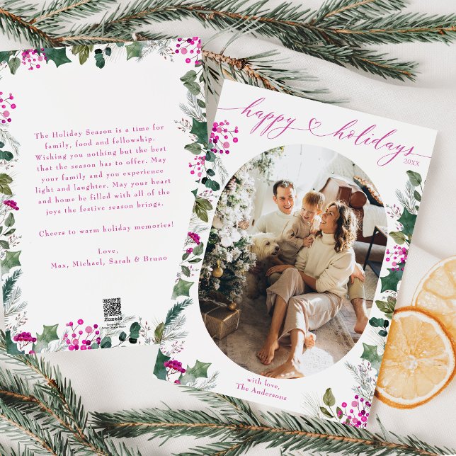 Carte de vacances photo couleur mignonne (Créateur téléchargé)