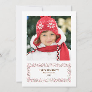 Carte de vacances photo de Noël à pistolet
