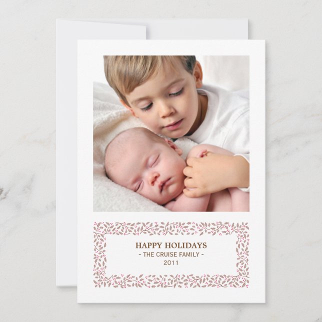 Carte de vacances photo de Noël à pistolet (Devant)