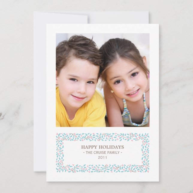 Carte de vacances photo de Noël à pistolet (Devant)