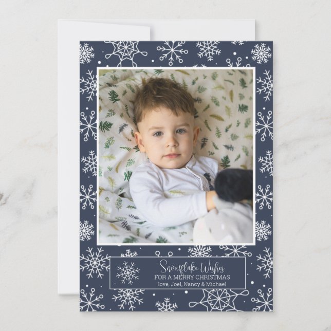 Carte de vacances Photo Flurry (Devant)