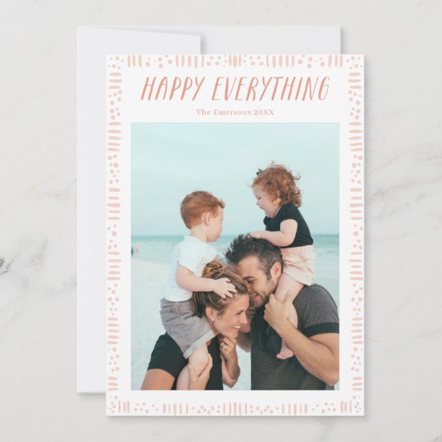 Carte de vacances photo Happy Everything (Devant)