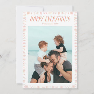 Carte de vacances photo Happy Everything