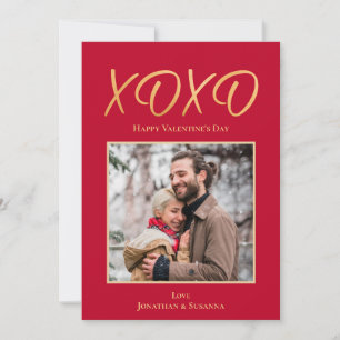 Carte de vacances photo Heureuse Sainte-Valentin X