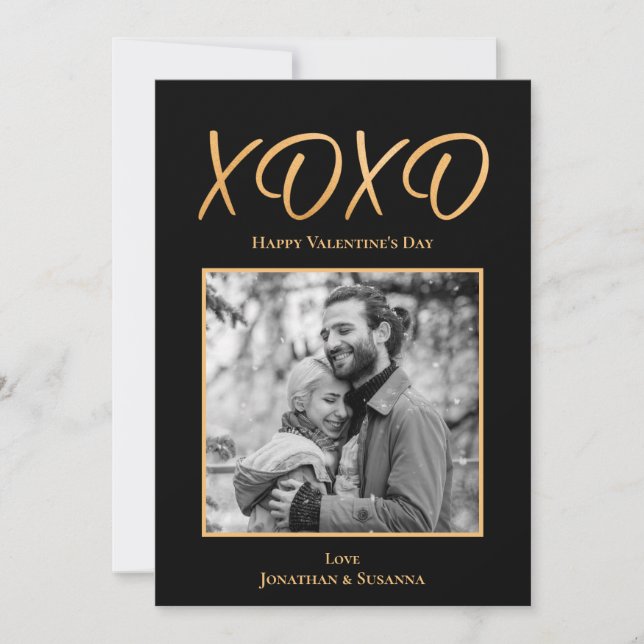 Carte de vacances photo Heureuse Sainte-Valentin X (Devant)