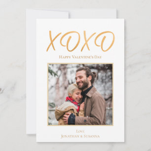 Carte de vacances photo Heureuse Sainte-Valentin X