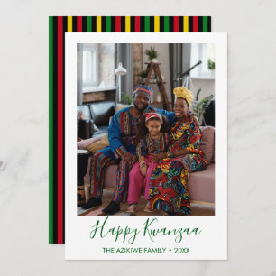 Carte de vacances photo Kwanzaa