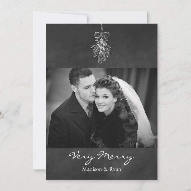 Carte de vacances photo Mistletoe (Devant)
